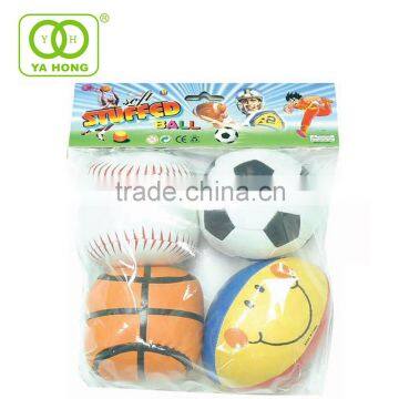 Yahong Soft Stuffed Ball Toy Set With Football Baseball Rugby and Basketball photo-3