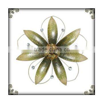 Retro green wrought wall decor