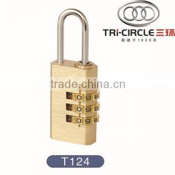 High Quality Tri-Circle Brass Digital Key Combination Lock T124