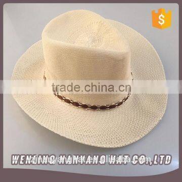 Customized Brand Wholesale Western Style Paper Straw Cowboy Hats