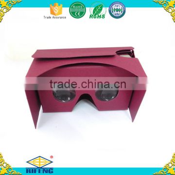 Arcylic Biconvex 34mm Lens 3D Glasses For Phone Google Cardboard V2 Accept Custom Design