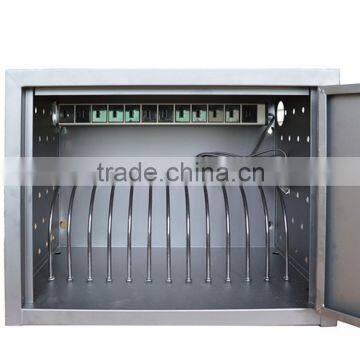 tablet wall mounting storage and charging cart UL approved