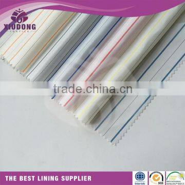 woven 100%polyester linng fabric for suit clothing garment fabric textile china woven polyester sleeve lining fabric