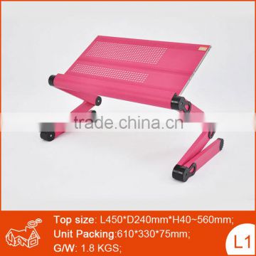 Foldable Laptop Cooling Table Notebook Stand in Bed Computer Desk