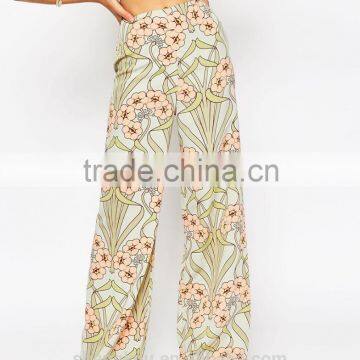 Floral Wide Leg Pant casual loose wide leg pants