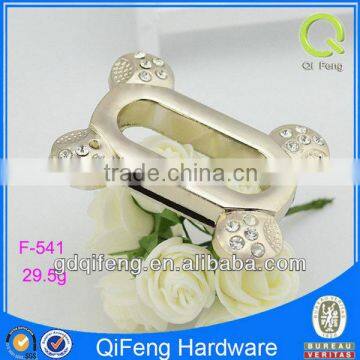 silver metal eyelets with diamond for bag decoration
