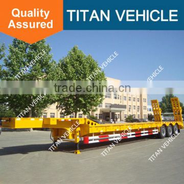 100 T heavy duty machine transportation trailer transport engine semi trailer low bed trailer