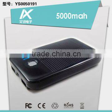 Double Ports 5000mah Usb Solar Panel Charger Tree With Micro Input Port photo-2