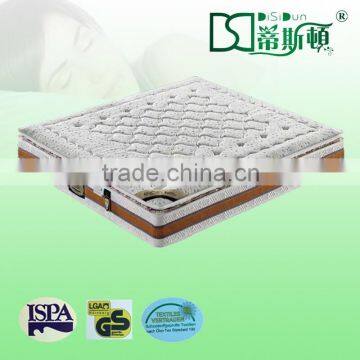 pocket spring deluxe mattress rolled, sleeping sponge mattress/ latex mattress china