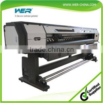 Cheap 8 feet WER-ES2502 eco solvent printer with DX5 print head vinyl sticker printing machine for sale