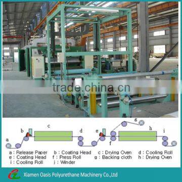 High capacity polyurethane PVC synthetic artificial leather making machine