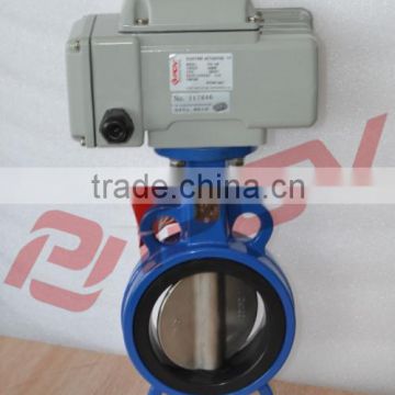 220v ac on off butterfly valve electric gas shut off valve