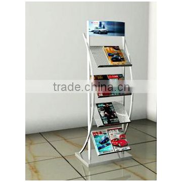 top quality Metal display/durable metal newspaper display rack