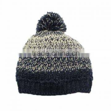 High profile acrylic mixed fleck beanie