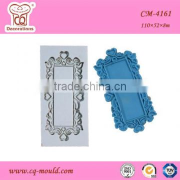 CQ Orginal design! 3D frame fondant silicone mold DIY craft silicone moulds cake decoration mold