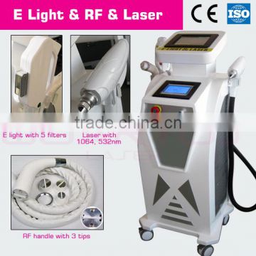 Skin Lifting Multifunctional Vertical IPL + RF + Elight Pigmented Spot Removal + ND Yag Laser Beauty Device MT200 Skin Tightening