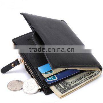 Creative personality mens wallet with money clip leather money clip wallet for men