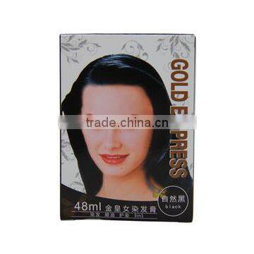 2 IN 1 Kim Wong female wholesale Oem natural black hair shampoo henna herbal Organic hair dye 8020