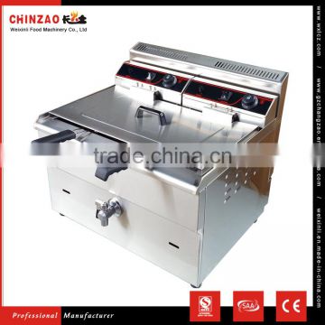 34L Single Tank Single Basket Commercial Countertop Gas Fryer