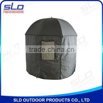 outdoor nylon waterproof fabric fishing Umbrella with a detachable curtain covering