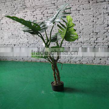 Good Decoration for Indoor/outside Artificial Plant Bonsai Monstera photo-4