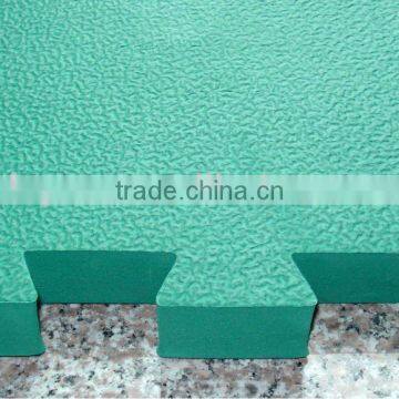 Non Toxic Green Interlocking EVA stall rubber mat/flooring 30mm