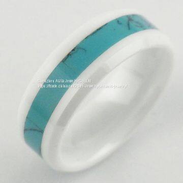 Engagement Zirconia Ceramic Jewelry Brown Ring , ODM / OEM photo-5