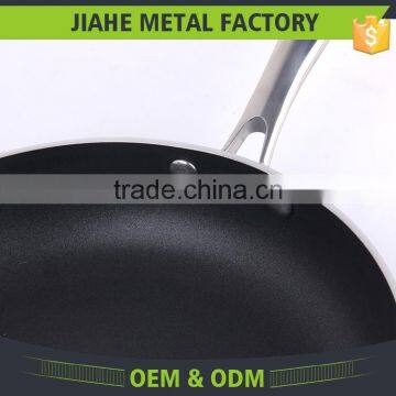 Aluminum Cut Rim Sanded Outside Non-stick Round Gas Frying Pan photo-2