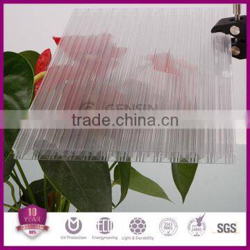 Construction Skylight Opaque Polycarbonate Sheet Hollow Multiwall UV Resistance Coating High Compact Strength photo-3
