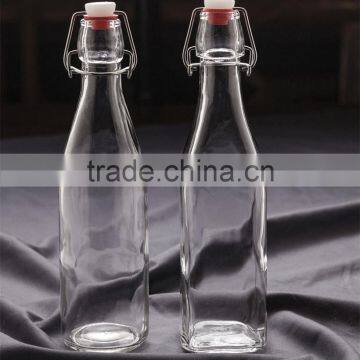 round olive oil glass bottle with stopper clear glass bottle