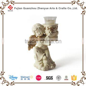 Wedding Decorative Glass Candle Holder,Polyresin Glass Bird Animal Candle Holder,Polyresin Glass Angel Christmas Candle Holder photo-3