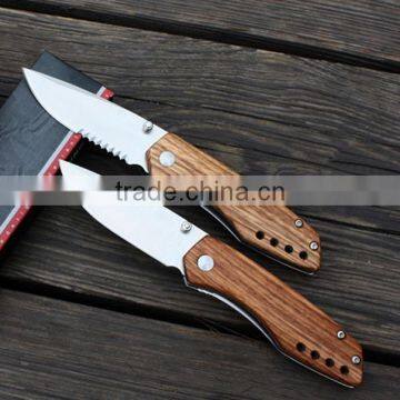 High Quality Zebra Wood Handle Knife, Multi Function Outdoor Knife photo-2