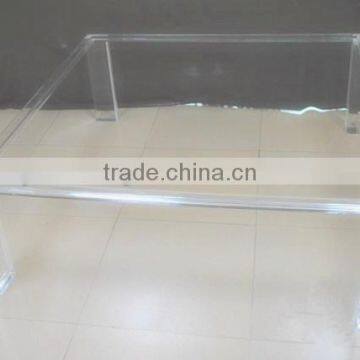 Transparent Acrylic Square Dining Table Used At Home/Clear Plexiglass Table
