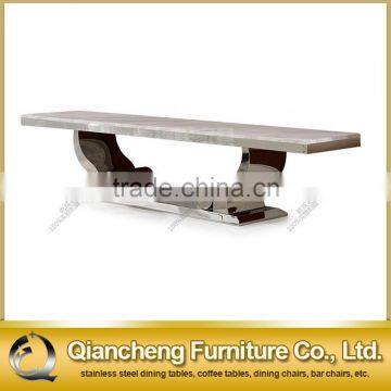Stainless Steel Marble Top tv Stand photo-2