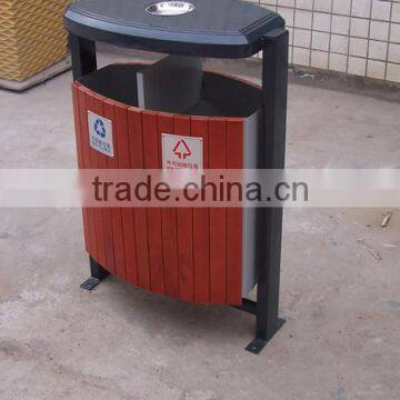 Arlau Outdoor Decorative Wooden Trash Cans photo-2