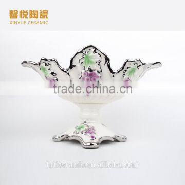 Wholesale Ceramic Candy Tray Golden,fruit Tray Ceramic Material photo-3