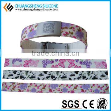 Hot Sale Steel Piece Silicone ID Bracelet photo-4