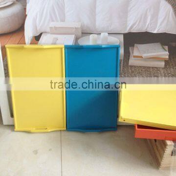 Hot Sale Painting Food Serving Tray With Folding Legs photo-3
