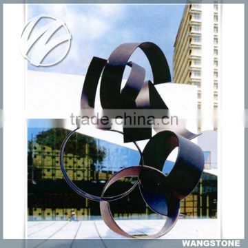 Contemporary Decorations Outdoor Abstract Bronze Ribbon Sculpture