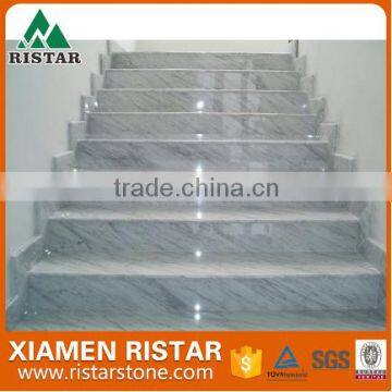 Polished Indoor White Granite Stairs Design