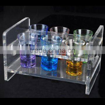 China Supplier Wholesale Stackable Handmade Acrylic Commercial Wine Rack
