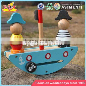 Wholesale Pirate Toy Wooden Stacking Balance Blocks New Design Wooden Balance Blocks for Kids W11F056 photo-5