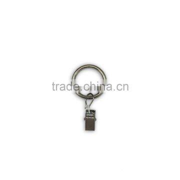 Hot Sale Chrome Plating Iron Curtain Ring With Clip / Rod Ring With Clip Hanging / A Ring With A Clip