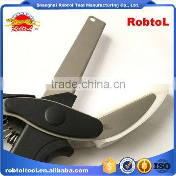 2 in 1 Kitchen Clever Scissors Shears Multi Function Clever Cutter Food Choppers Smart Knife Board Vegetable Slicer photo-2