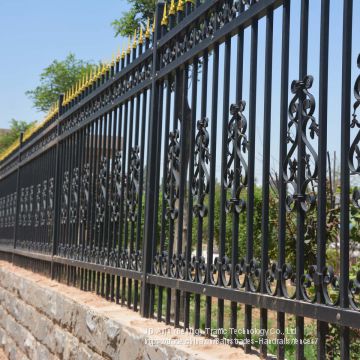 decorative garden fence, prefabricated steel fence