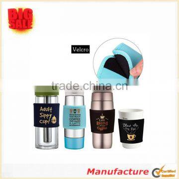 Hot Selling Design Neoprene Insulated Coffee Cup Sleeves 12pc Mixed Color Cup Sleeves photo-3