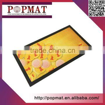 Non Woven Fabric Rubber Bar Mat Thermal Transfer Printing Bar Runner photo-2