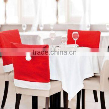 2016 New Product Cheap Christmas Santa Clause Red Hat Chair Back Cover Dinner Table Party Decor Gift photo-2