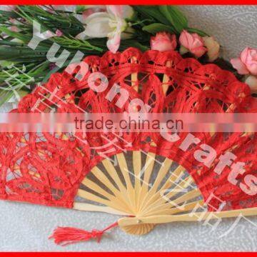 Beatutiful and Colorful Wedding Folding Lace Fan photo-5