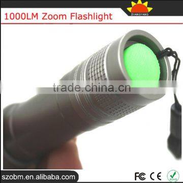 OEM Q5 1000LM Rechargeable Battery 18650 Zoom Flashlight Smith Little Japan Torch Light photo-3